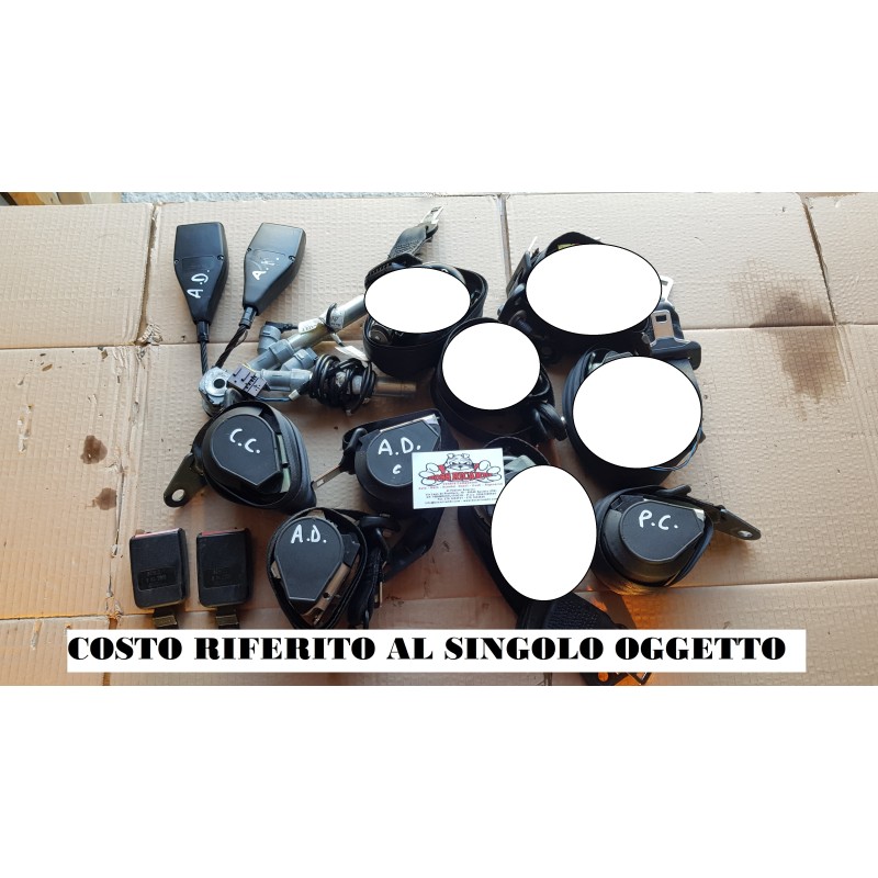 RENAULT TRAFIC 3 SERIE KIT CINTURE CINTURA SICUREZZA ANT POST CENTRALE 9 POSTI