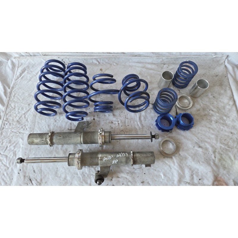 AUDI A3 S3 8P ASSETTO GHIERA AMMORTIZZATORI MOLLE GHIERA SPESSORI ANT POST SX DX