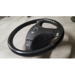 Dettagli su   MAZDA 6 VOLANTE PELLE MULTIFUNZIONE COMANDI AIRBAG CENTRALE CLACSON GJ6A32980H02