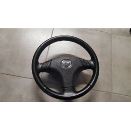 Dettagli su   MAZDA 6 VOLANTE PELLE MULTIFUNZIONE COMANDI AIRBAG CENTRALE CLACSON GJ6A32980H02
