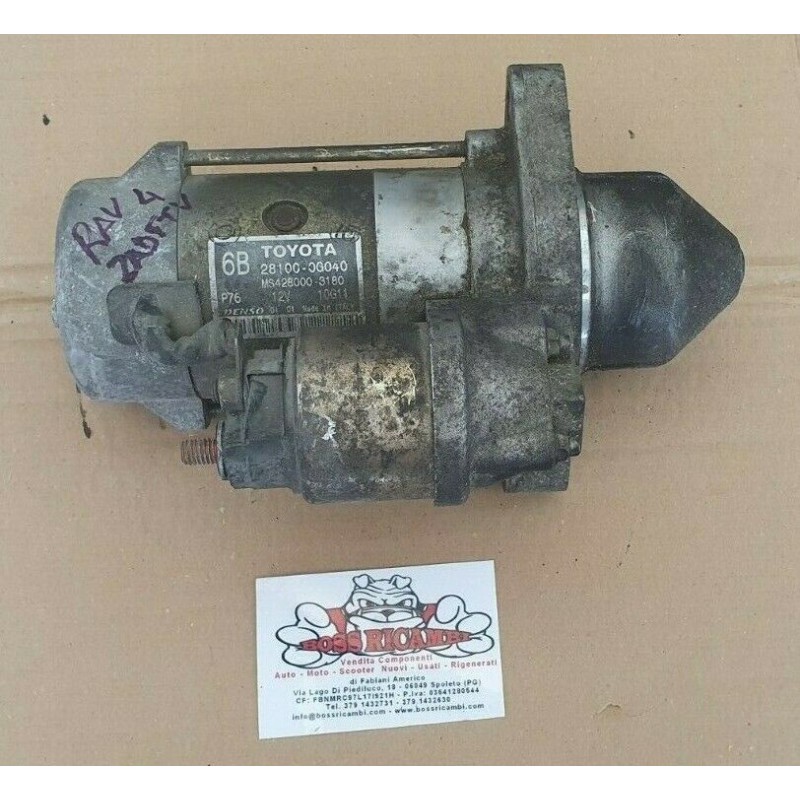 Dettagli su   TOYOTA RAV 4 TERZA SERIE MOTORINO AVVIAMENTO MOTORE 2ADFTV 100kw 28100-0G040
