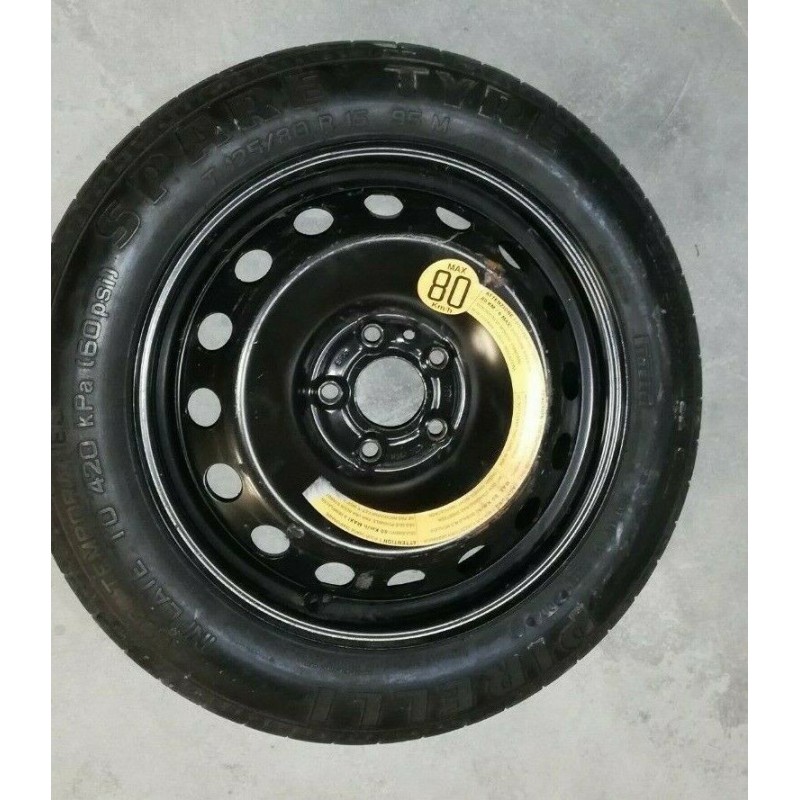 Dettagli su   ALFA ROMEO GT RUOTINO RUOTA COMPLETA DI SCORTA  PENUMATICO 125/80 R15