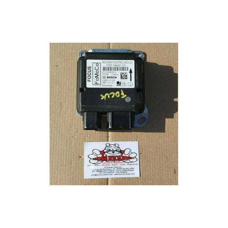 Dettagli su   FORD FOCUS MK3 3 SERIE CENTRALINA  CONTROLLO MODULO ECU AIRBAG F1ET14B321CC