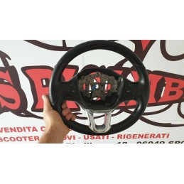 Dettagli su   PEUGEOT 208 VOLANTE IN PELLE CON COMANDI RADIO INSERTI CROMO