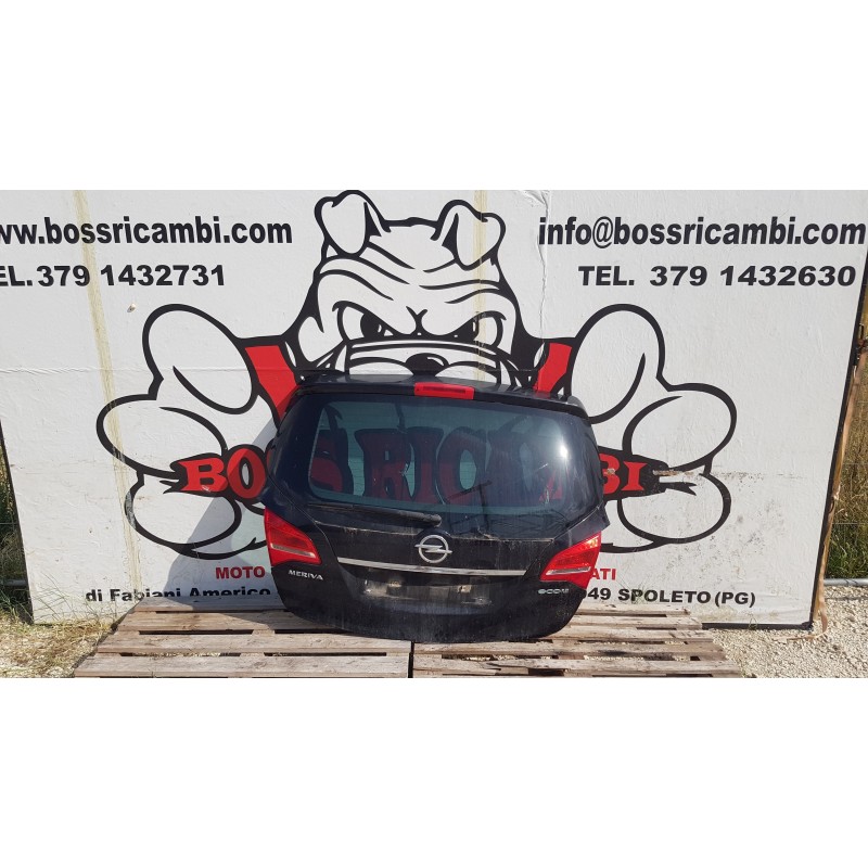 OPEL MERIVA B 2 SERIE PORTELLONE COFANO LUNOTTO POSTERIORE BAGAGLIAIO FANALINI