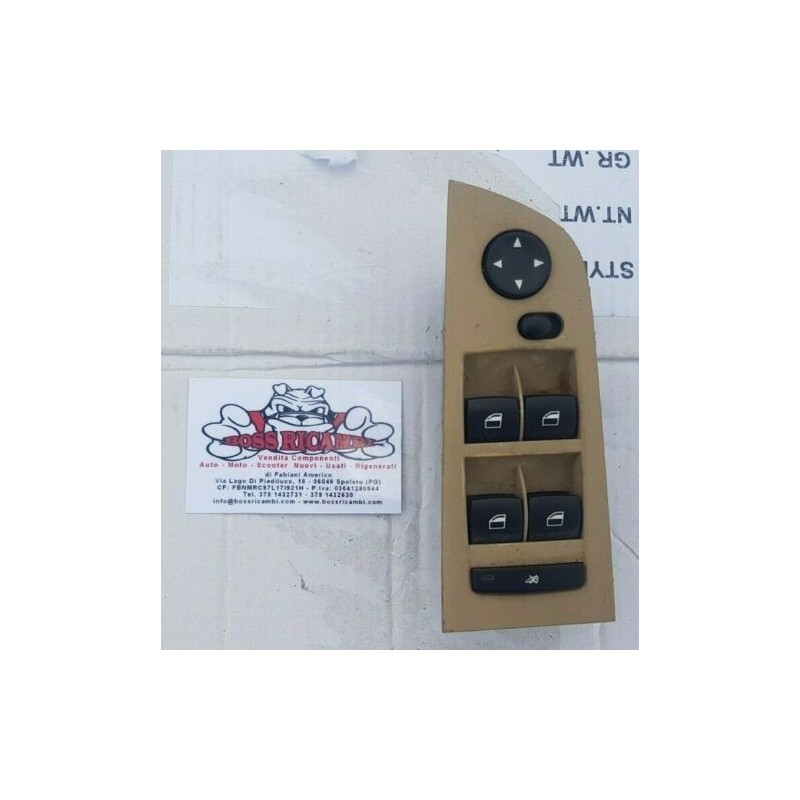 BMW SERIE 3 E90/91 PULSANTIERA INTERRUTTORE ALZACRISTALLI SINISTRA SX LATO GUIDA