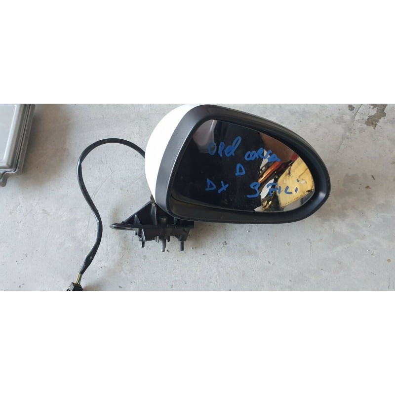 OPEL CORSA D SPECCHIETTO RETROVISORE LATERALE DESTRO SPORTELLO PORTA VETRO DX