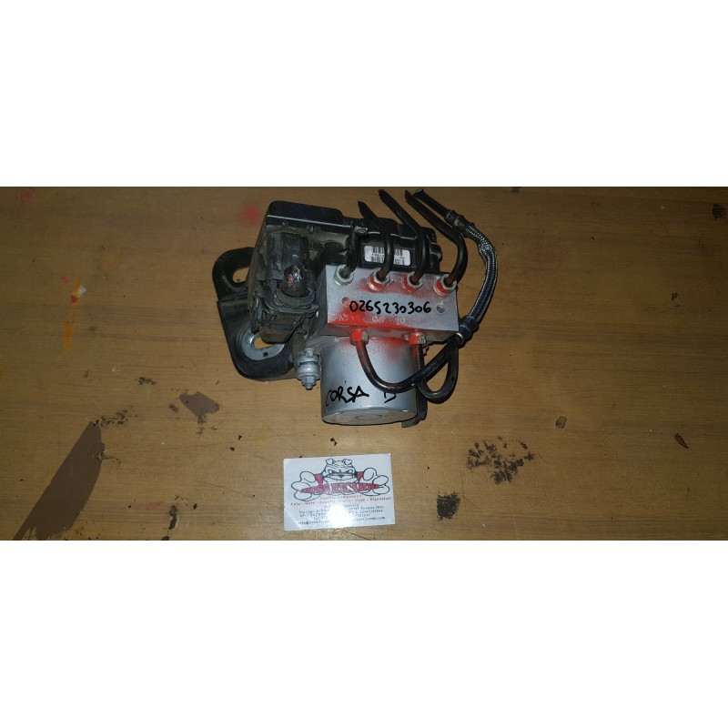 OPEL CORSA D CENTRALINA MODULO AGGREGATO POMPA SISTEMA ABS 0265230306