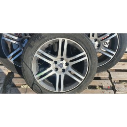 1x CERCHIO IN LEGA CON GOMMA PNEUMATICO LANCIA THEMA 18 POLLICI 5 FORI INT 5x115