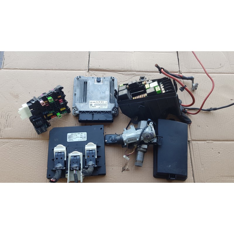 VOLKSWAGEN GOLF 7 KIT ACCENSIONE AVVIAMENTO MOTORE ECU CENTRALINA CHIAVE 1.6D