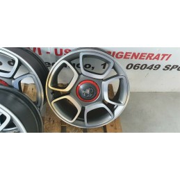CERCHI CERCHIO IN LEGA FIAT 500 ABARTH-BRAVO INT. 4x98 DA 17 POLLICI (SEMINUOVI)