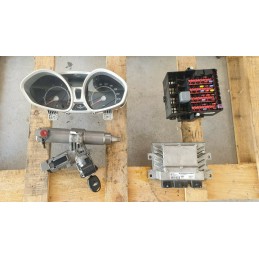 FORD FIESTA SESTA SERIE MK7 KIT BLOCCO CHIAVE CENTRALINA ECU MOTORE ACCENSIONE