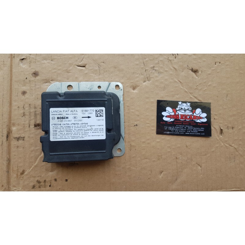 FIAT DOBLO 263 3 SERIE CENTRALINA COMANDO AIRBAG 51881770 BOSCH 0285010857