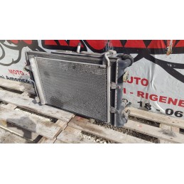 VOLKSWAGEN POLO 9N3 KIT RADIATORE RAFFREDD ACQUA CLIMA A/C ELETTROVENTOLA DIESEL
