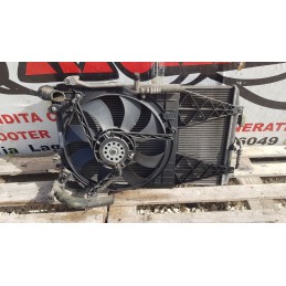 VOLKSWAGEN POLO 9N3 KIT RADIATORE RAFFREDD ACQUA CLIMA A/C ELETTROVENTOLA DIESEL